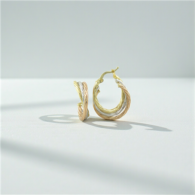 14 Ayar Altın Halka Küpe  -  K231685