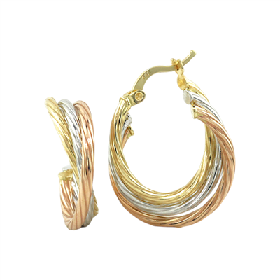 14 Ayar Altın Halka Küpe  -  K231685