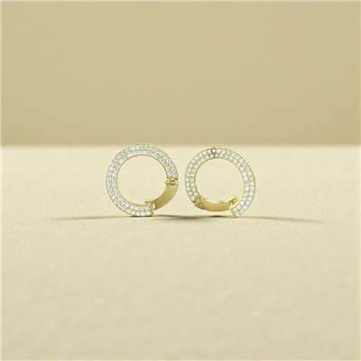 14 Ayar Altın Halka Küpe  -  K232850