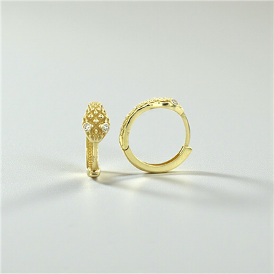 14 Ayar Altın Halka Küpe  -  KY40669