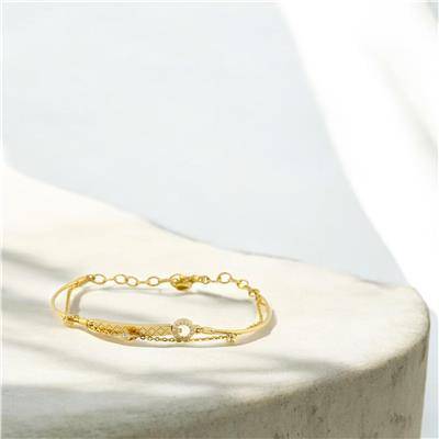 14 Ayar Altın Halloy Bileklik  -  0192585