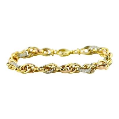 14 Ayar Altın Halloy Bileklik  -  0200896