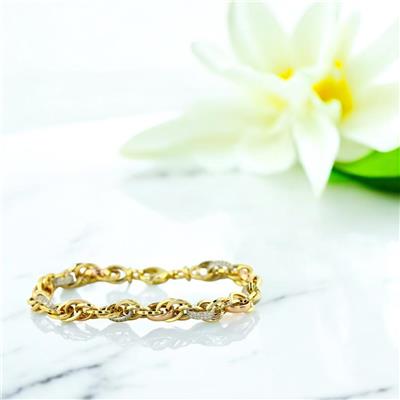 14 Ayar Altın Halloy Bileklik  -  0200896