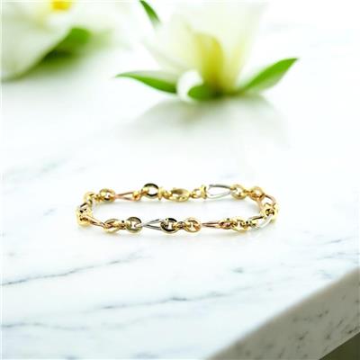 14 Ayar Altın Halloy Bileklik  -  0200908