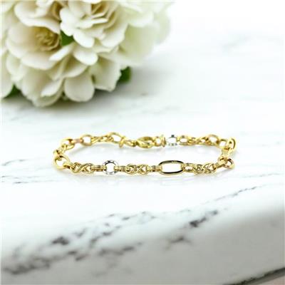 14 Ayar Altın Halloy Bileklik  -  0200943