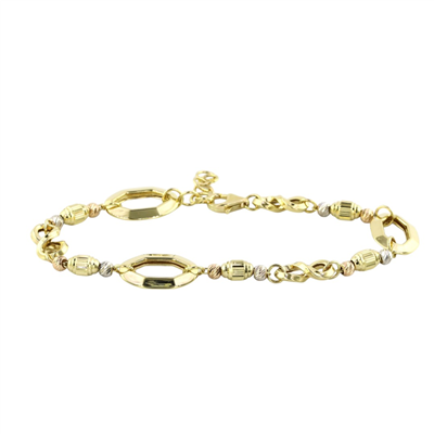 14 Ayar Altın Halloy Bileklik  -  0207196