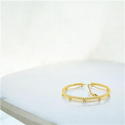 14 Ayar Altın Halloy Bilezik  -  0192586