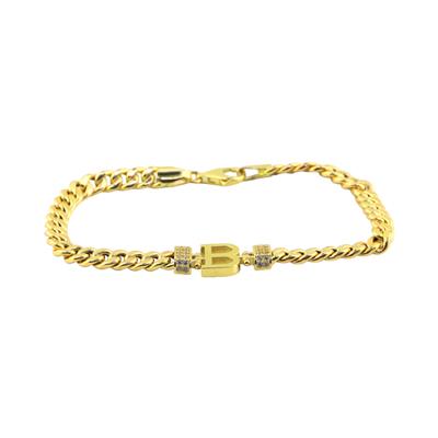 14 Ayar Altın Harfli Bileklik  -  0183989
