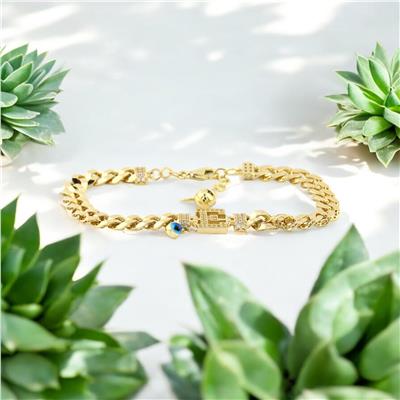 14 Ayar Altın Harfli Bileklik  -  0184675