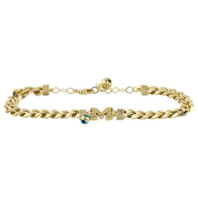 14 Ayar Altın Harfli Bileklik  -  0188394