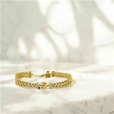 14 Ayar Altın Harfli Bileklik  -  0192614