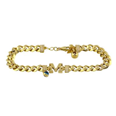 14 Ayar Altın Harfli Bileklik  -  0192632