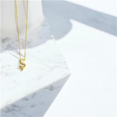 14 Ayar Altın Harfli Kolye  -  0190937