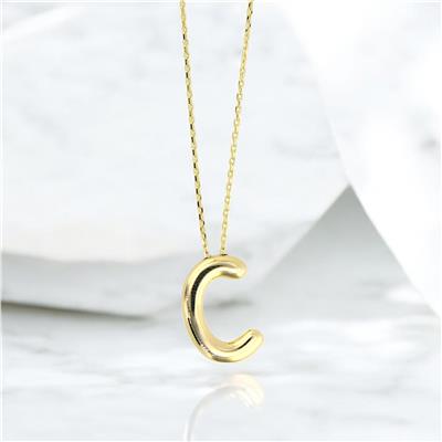 14 Ayar Altın Harfli Kolye  -  0192184