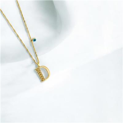 14 Ayar Altın Harfli Kolye  -  0192621