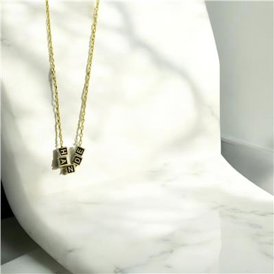 14 Ayar Altın Harfli Kolye  -  0193783