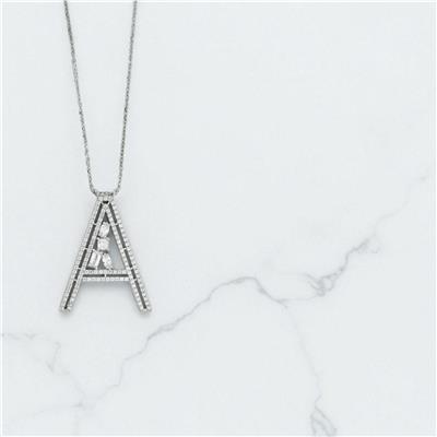 14 Ayar Altın Harfli Kolye  -  0198023