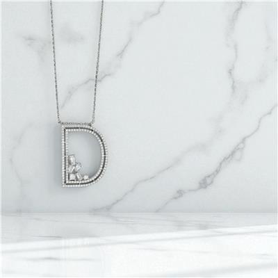 14 Ayar Altın Harfli Kolye  -  0198024