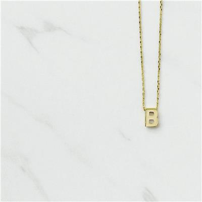 14 Ayar Altın Harfli Kolye  -  0199330