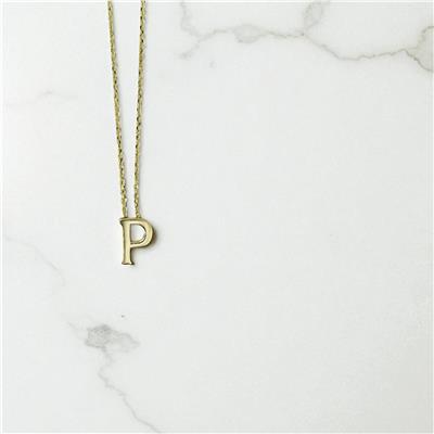 14 Ayar Altın Harfli Kolye  -  0199340