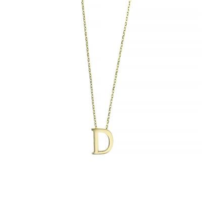 14 Ayar Altın Harfli Kolye  -  0201455