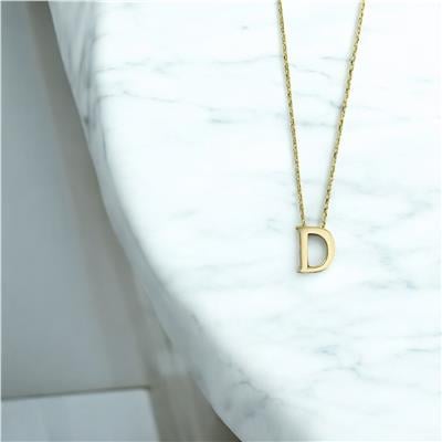 14 Ayar Altın Harfli Kolye  -  0201455