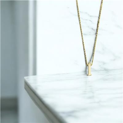 14 Ayar Altın Harfli Kolye  -  0201456