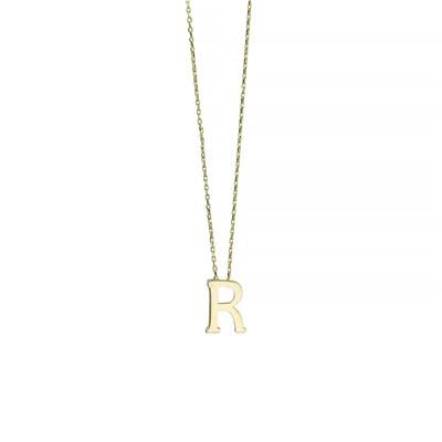 14 Ayar Altın Harfli Kolye  -  0201457