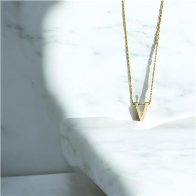 14 Ayar Altın Harfli Kolye  -  0201458