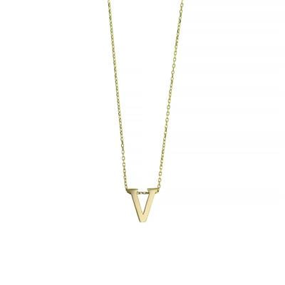 14 Ayar Altın Harfli Kolye  -  0201458