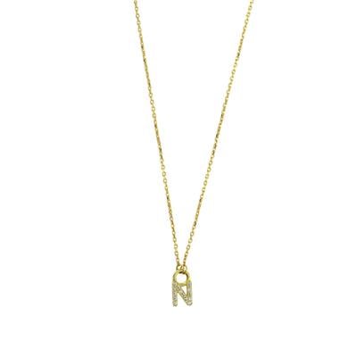 14 Ayar Altın Harfli Kolye  -  0206104