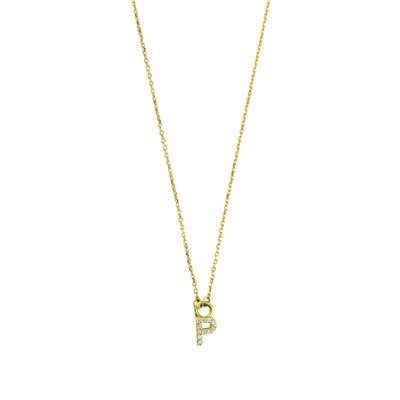 14 Ayar Altın Harfli Kolye  -  0206107