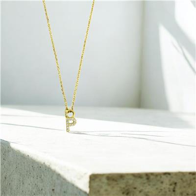 14 Ayar Altın Harfli Kolye  -  0206107