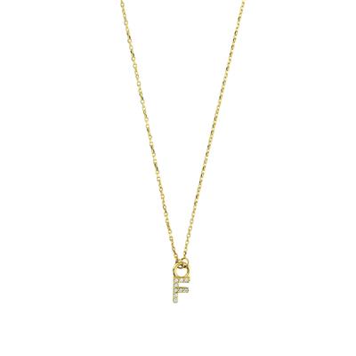 14 Ayar Altın Harfli Kolye  -  0206110