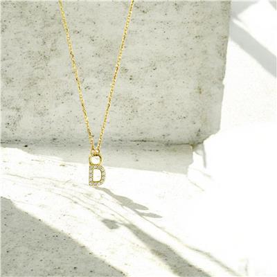 14 Ayar Altın Harfli Kolye  -  0206113