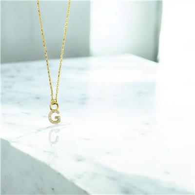 14 Ayar Altın Harfli Kolye  -  0206116