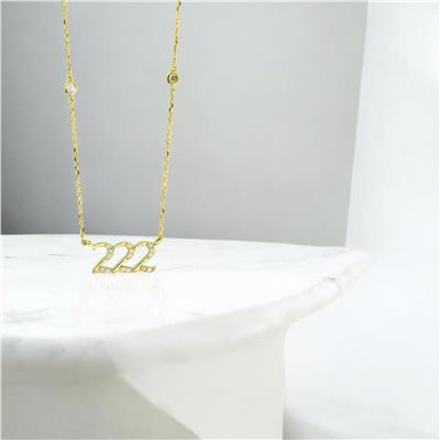 14 Ayar Altın Harfli Kolye  -  0206119