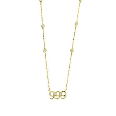 14 Ayar Altın Harfli Kolye  -  0206120