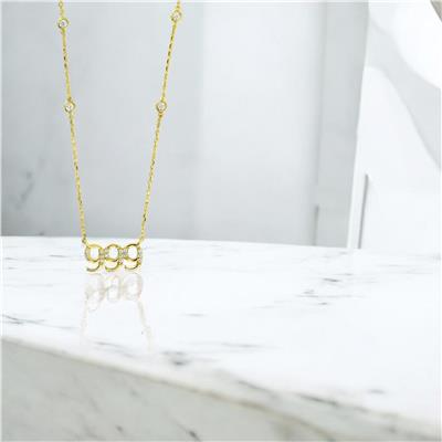 14 Ayar Altın Harfli Kolye  -  0206120