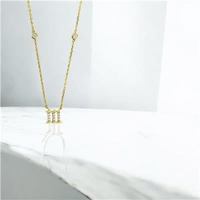 14 Ayar Altın Harfli Kolye  -  0206121