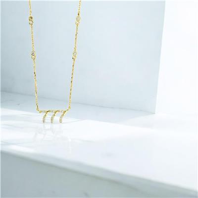 14 Ayar Altın Harfli Kolye  -  0206122