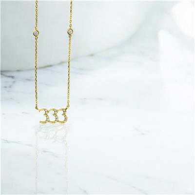 14 Ayar Altın Harfli Kolye  -  0206123