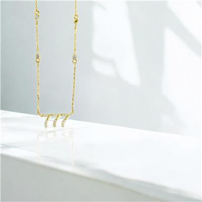 14 Ayar Altın Harfli Kolye  -  0206124