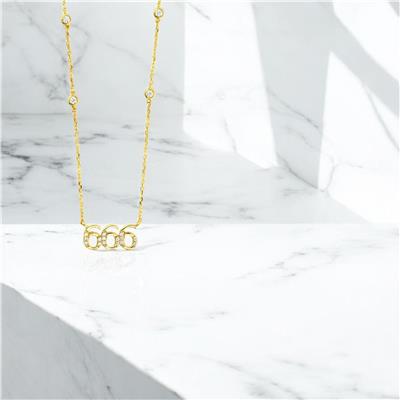 14 Ayar Altın Harfli Kolye  -  0206125