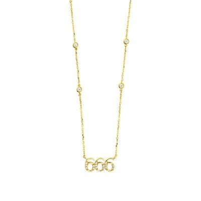 14 Ayar Altın Harfli Kolye  -  0206125