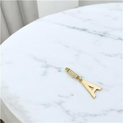 14 Ayar Altın Harfli Kolye Ucu  -  0203756