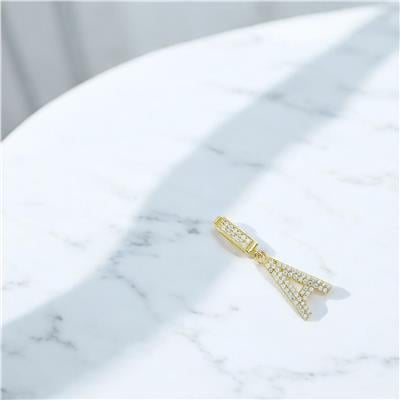 14 Ayar Altın Harfli Kolye Ucu  -  0203757