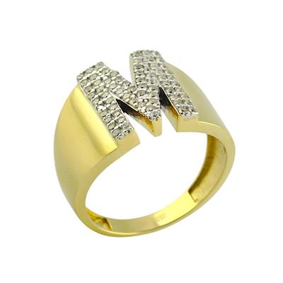 14 Ayar Altın Harfli Yüzük  -  0194061