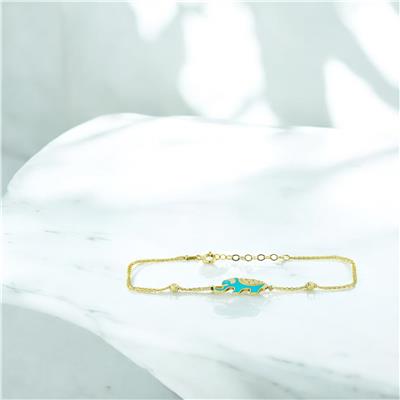 14 Ayar Altın Hayvan Figürlü Bileklik  -  0201380