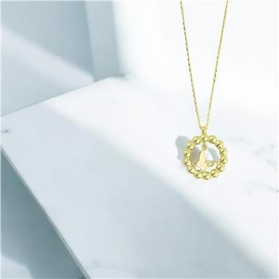 14 Ayar Altın Hayvan Figürlü Kolye  -  0205086